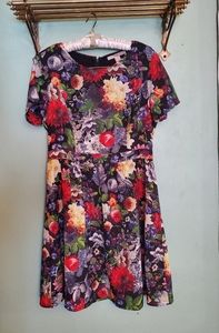 Colorful Floral Day Dress